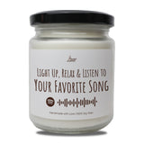 a jar of light up, relax and listen to your favorite song