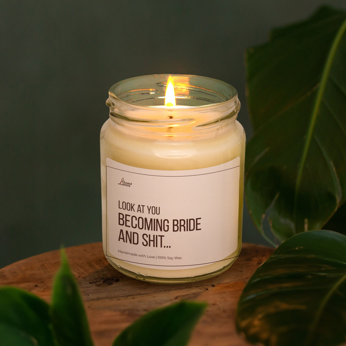 a candle that is sitting on a table