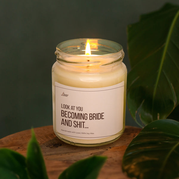 a candle that is sitting on a table