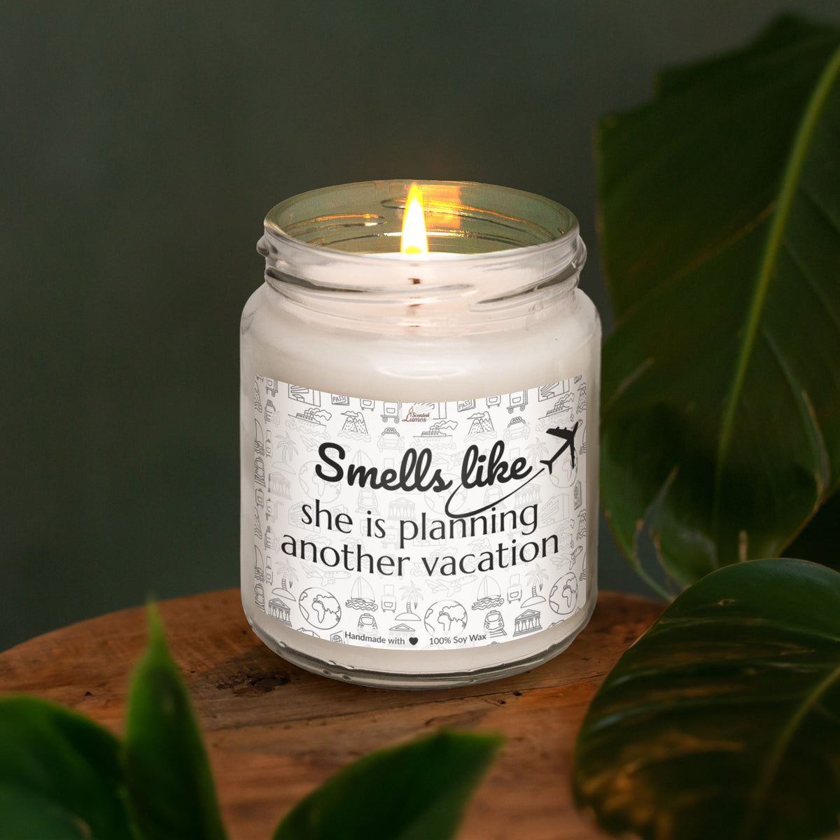 a candle that is sitting on a table