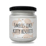 a jar of smells like kitty biscuits