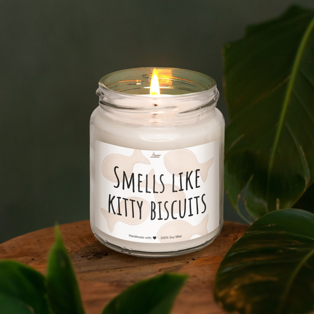 Smells like kitty biscuits Scented Soy Candle
