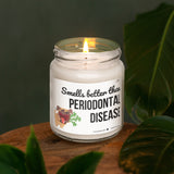 a candle that is sitting on a table