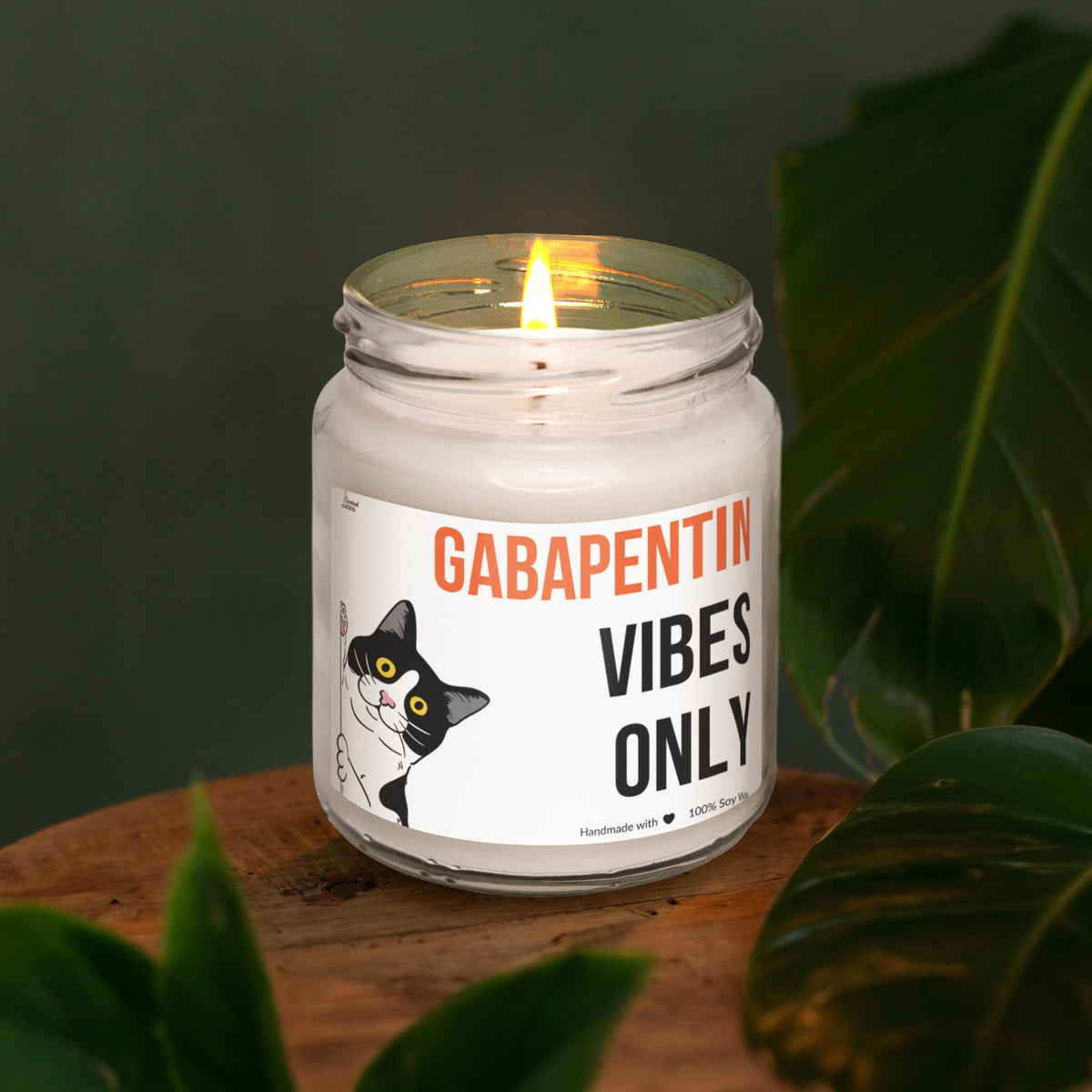 a candle that is sitting on a table