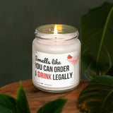 a candle that is sitting on a table