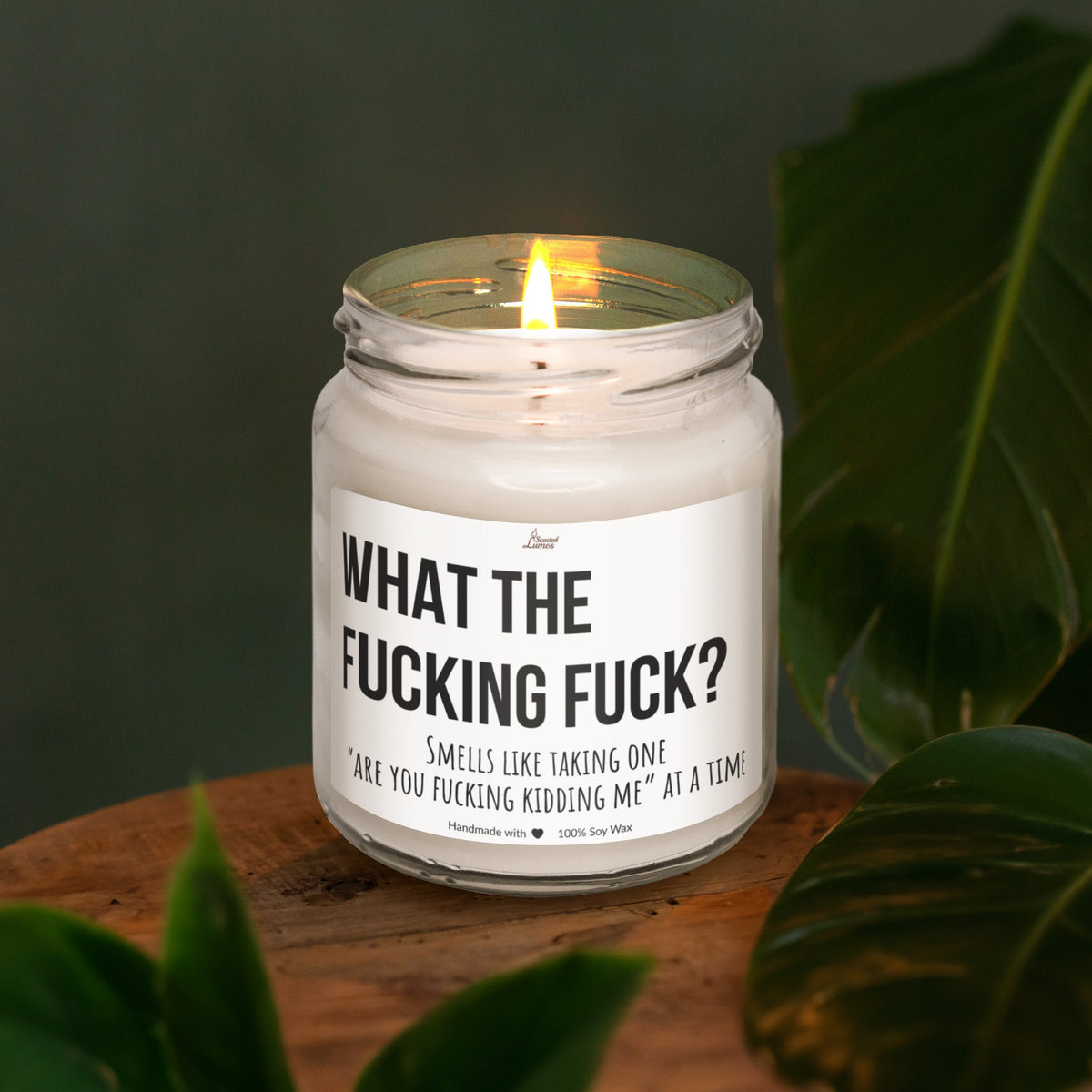 a candle that is sitting on a table