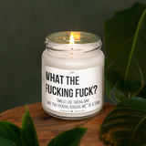 a candle that is sitting on a table