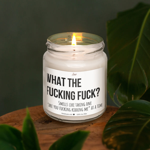 a candle that is sitting on a table