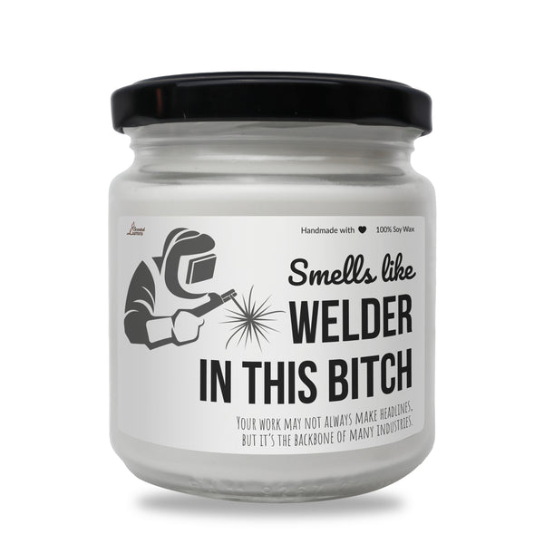 a jar of white powder with a black lid