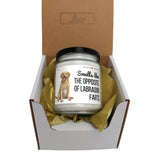 a small jar of dog food in a cardboard box