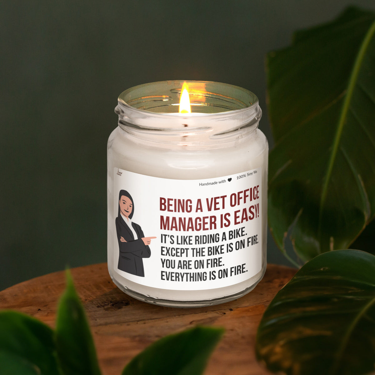 a candle that is sitting on a table