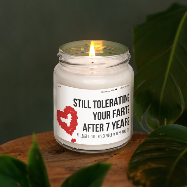 a candle that is sitting on a table