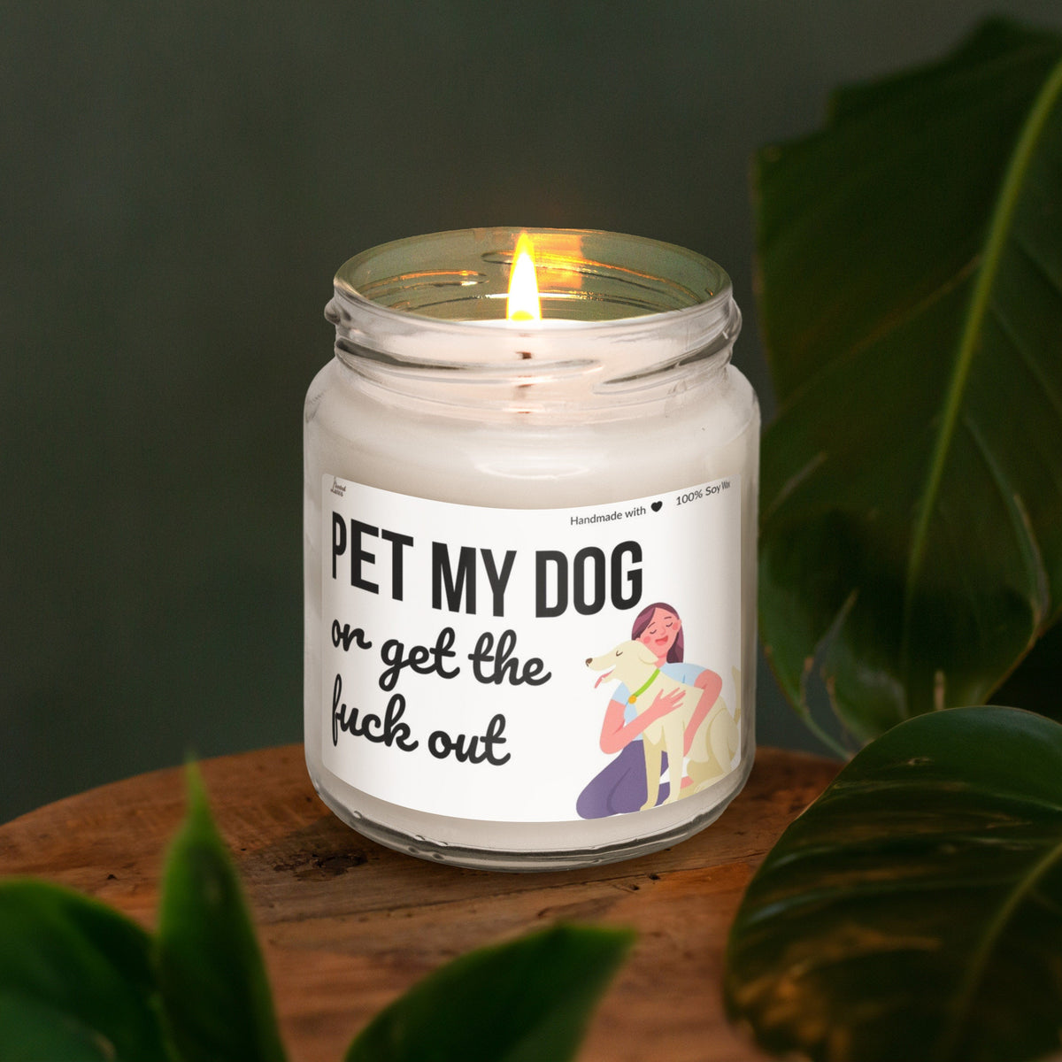 a candle that is sitting on a table