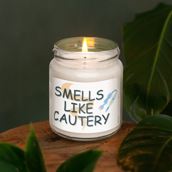 a candle that is sitting on a table