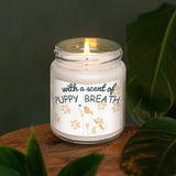 a candle that is sitting on a table