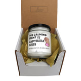 a can of capybara hugs in a box