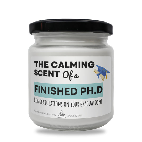 the calming scent of a finished ph d