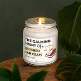 a candle that is sitting on a table