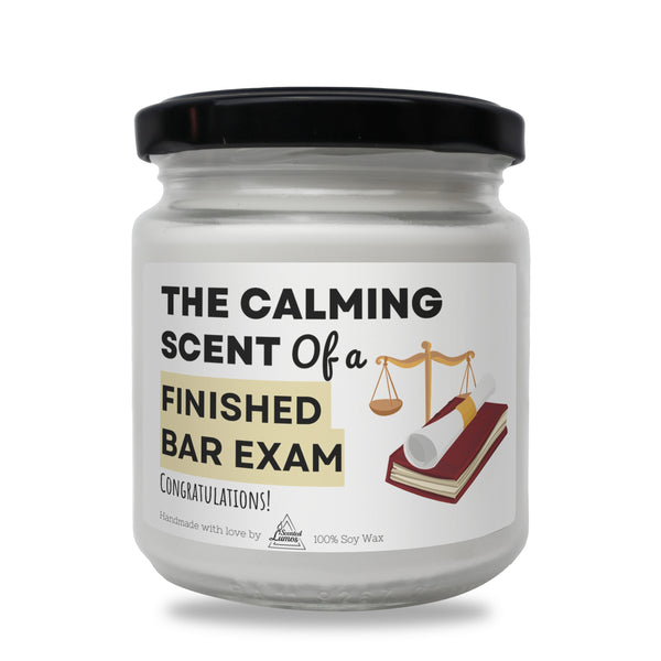 the calming scent of a finished bar exam