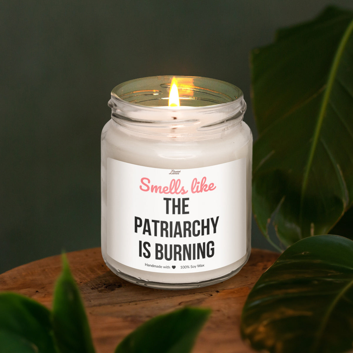 a candle that is sitting on a table