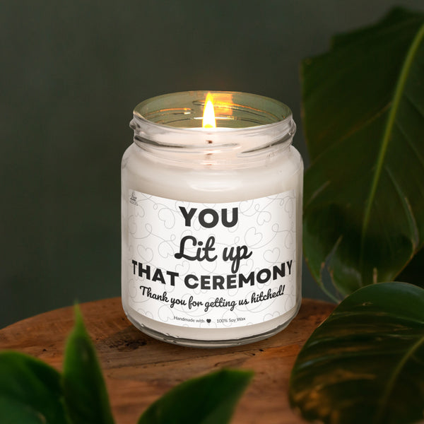 a candle that is sitting on a table