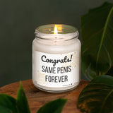 a candle that is sitting on a table