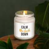 a candle that is sitting on a table