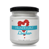 a white jar with a red heart on it