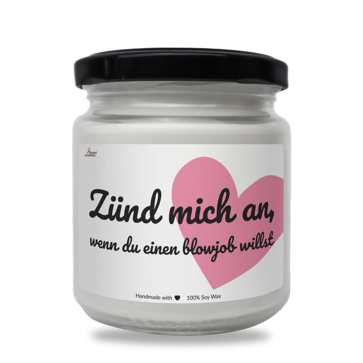 a jar with a pink heart on it