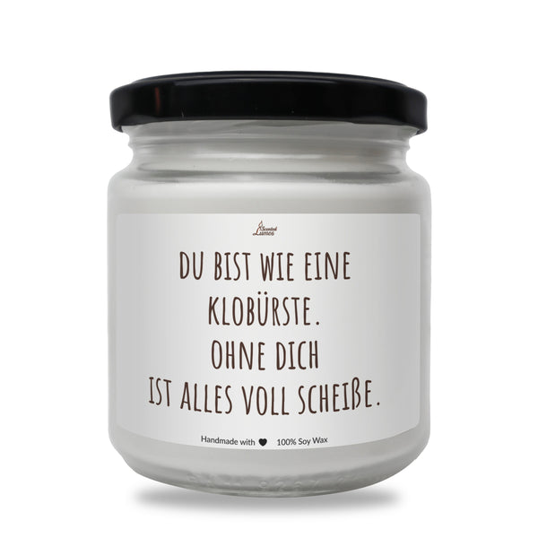 a white jar with a black lid on a white background