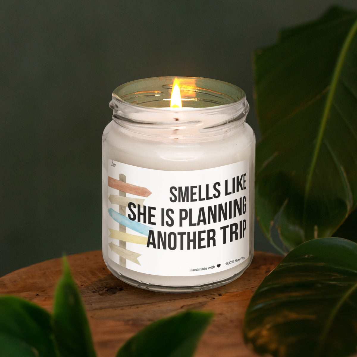 a candle that is sitting on a table