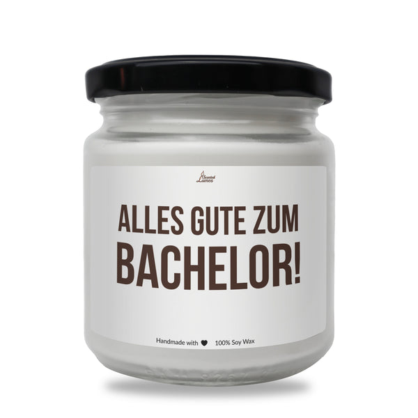 a jar of bachellor with the words alles gute zum