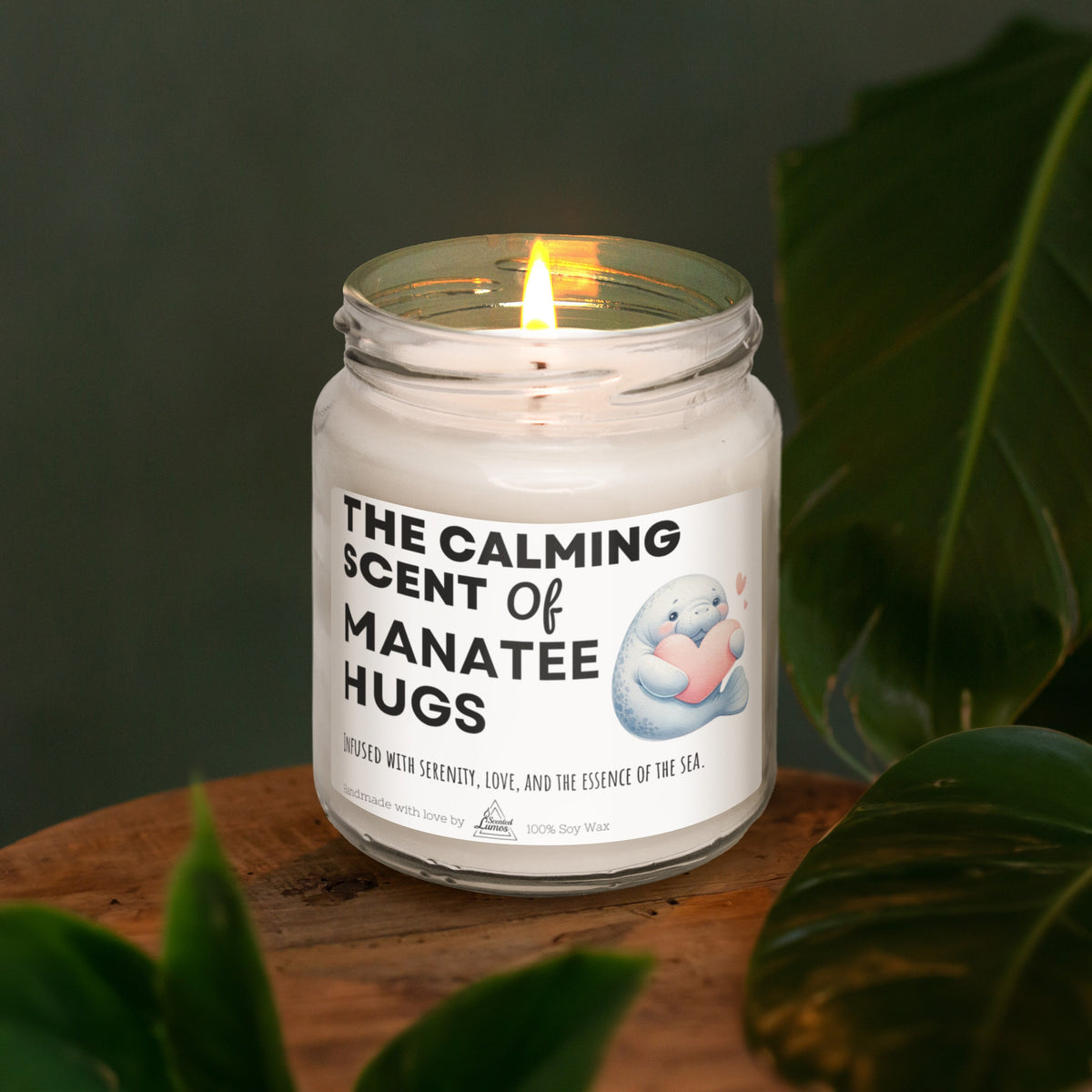 a candle that is sitting on a table