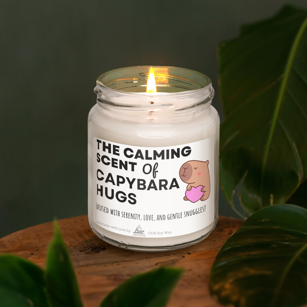 a candle that is sitting on a table