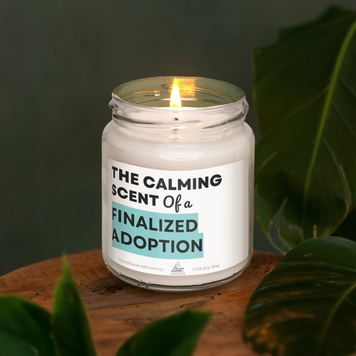 a candle that is sitting on a table