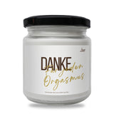 a jar of danke organics toothpaste on a white background