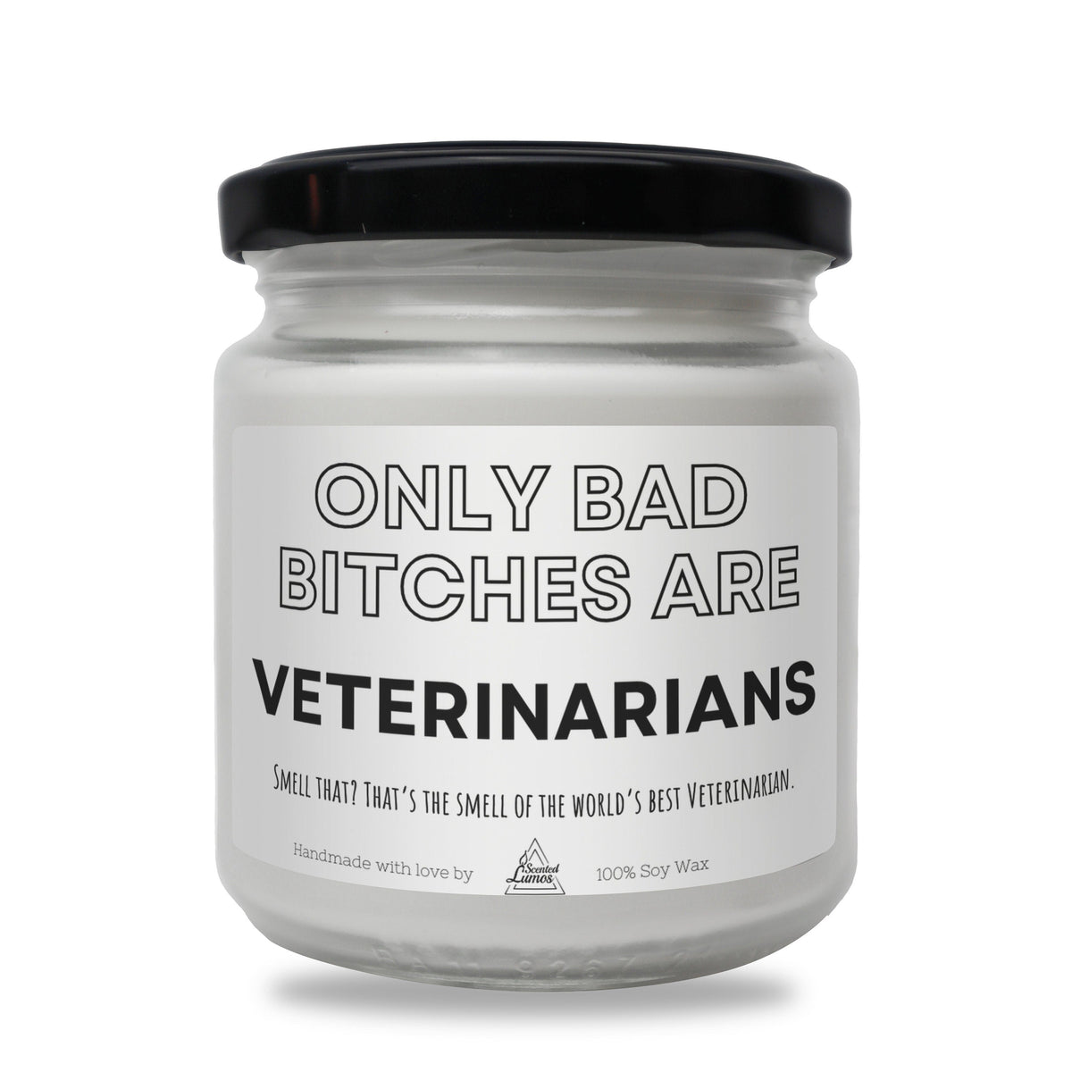 a jar of veterinarians on a white background
