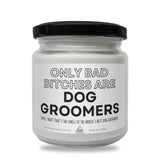 a jar of dog grooming products on a white background