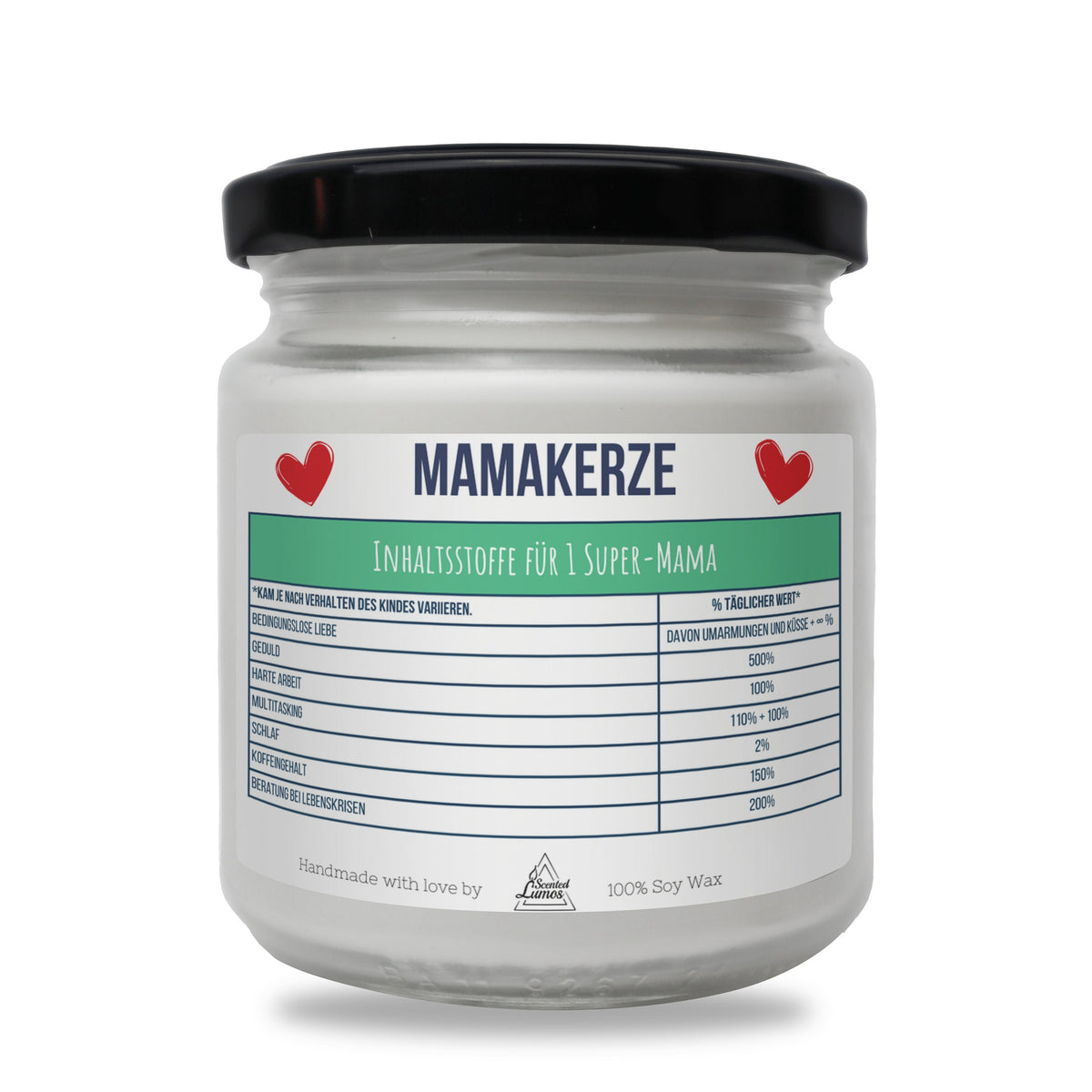 a jar of ma makerze on a white background