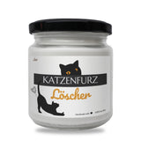 a jar of cat food with a black cat on it