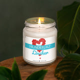 a candle that is sitting on a table