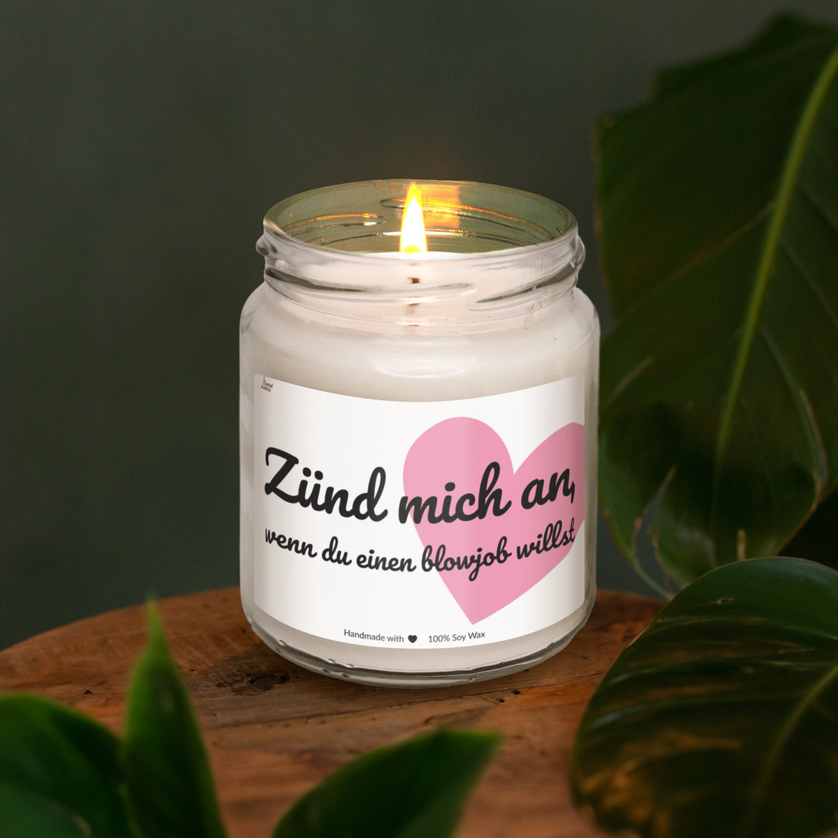 a candle that is sitting on a table