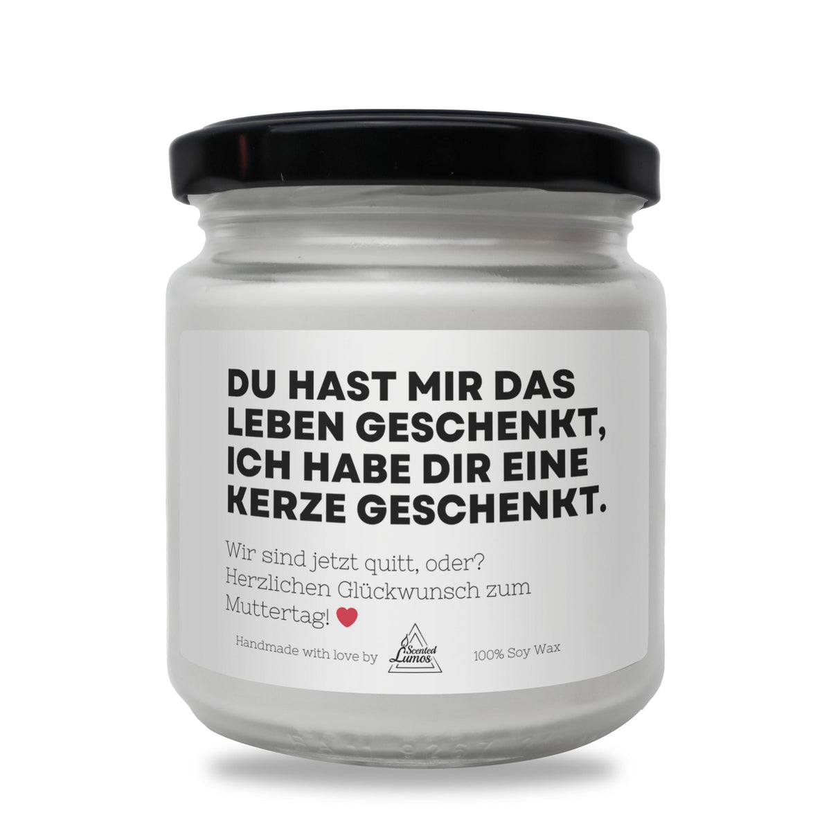 a white jar with a black lid on a white background