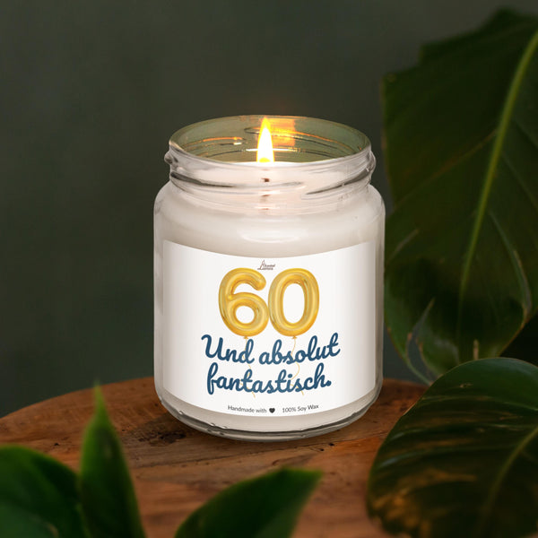 a candle that is sitting on a table