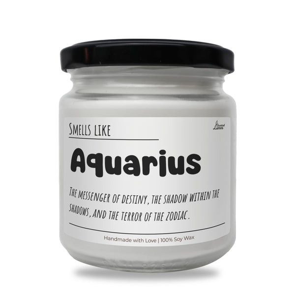 a jar of aquarius on a white background