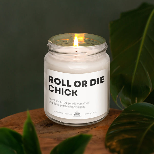 a candle that is sitting on a table