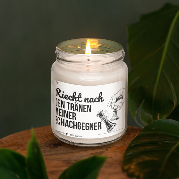 a candle that is sitting on a table