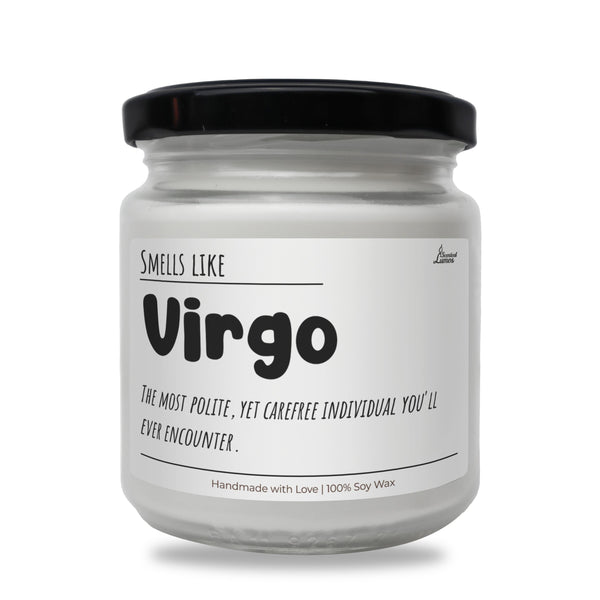 a jar of virgo on a white background