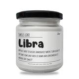 a jar of libra on a white background