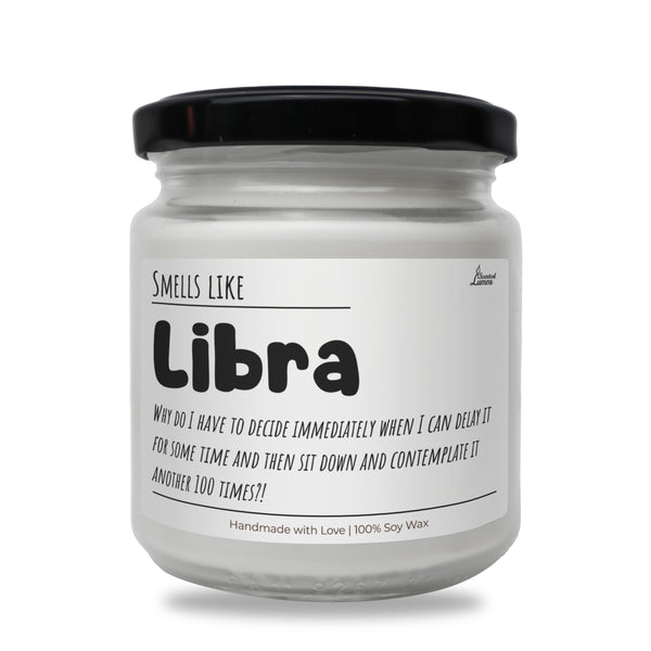 a jar of libra on a white background